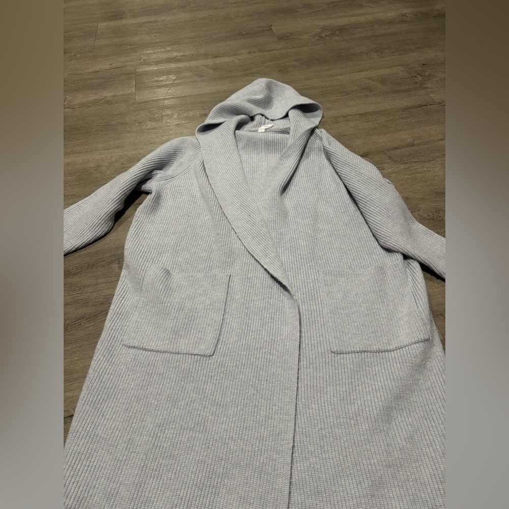 Anthropologie Daily Practice The Snow Bird Cardigan In Light Grey Size XS/S - Picture 5 of 8